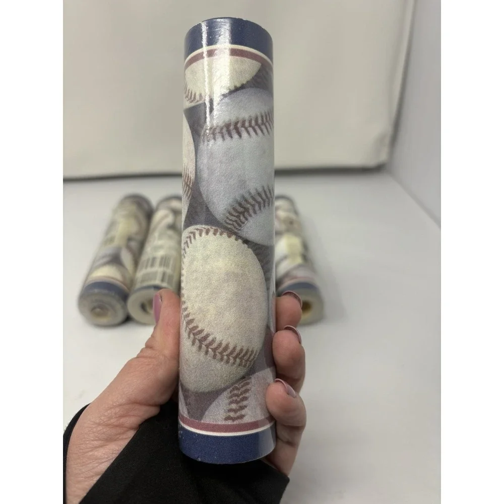 Vintage MLB Genuine Merchandise 90 ft (6)Baseball Prepasted Wallpaper Border Boy